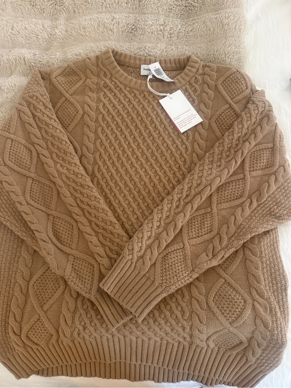 Aritzia Peggy Sweater Gold Camel